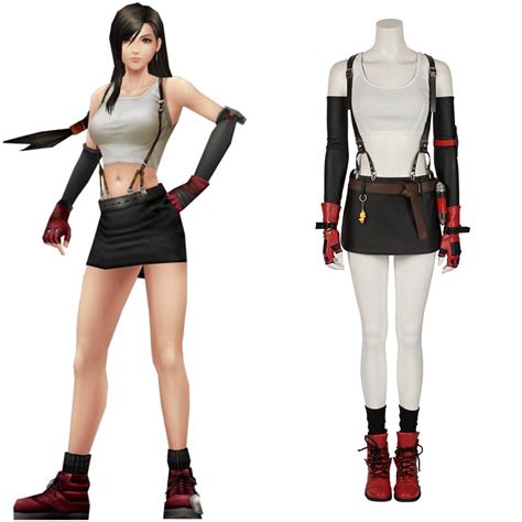 Tifa Lockhart Costume Cosplay Suit Final Fantasy Vii Remake Womens Full Set Version 1game