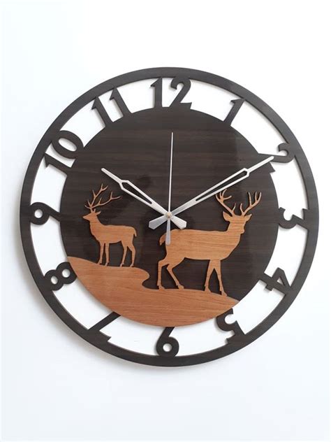 By continuing to use aliexpress you accept our use of cookies (view more on our privacy policy). Deer Design Wooden Wall Clock in 2020 | Wall clock, Wooden ...