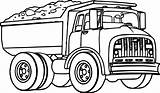 Truck Coloring Dump Transport Printable Sheets Boys sketch template