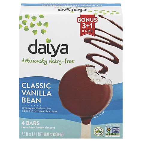 Daiya Non Dairy Pack Classic Vanilla Bean Frozen Dessert Bars Ea