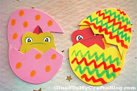 Craft Foam Egg Hatching Baby Dinosaur