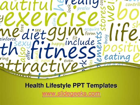 And where is this fabulous wellness plan template, you ask? Health Lifestyle PPT Templates
