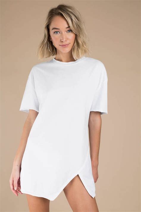 Over You White T Shirt Dress White Tshirt Dress Shirt Dress Purple