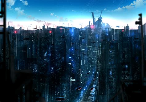 City Anime Tower Wallpapers Wallpaper Cave