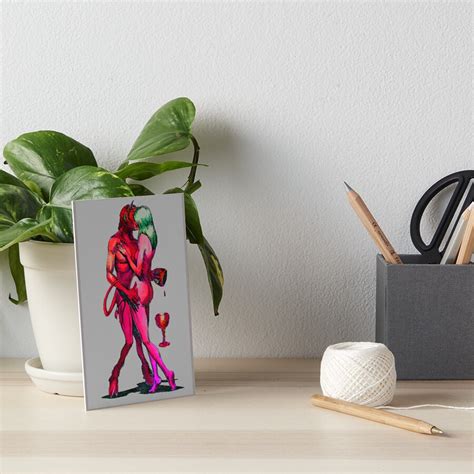 Erotic Art Hot Sex Nude In Brillant Vibrant Colours Art Board Print