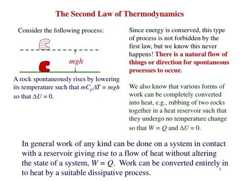 Ppt The Second Law Of Thermodynamics Powerpoint Presentation Free