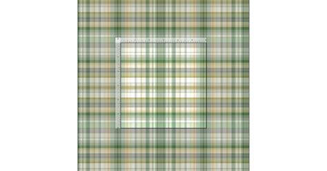 Green And Yellow Plaid Fabric Zazzle