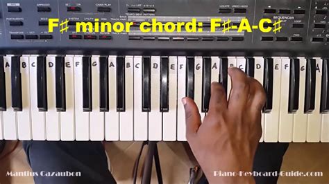How To Play The F Sharp Minor Chord F Minor On Piano And Keyboard