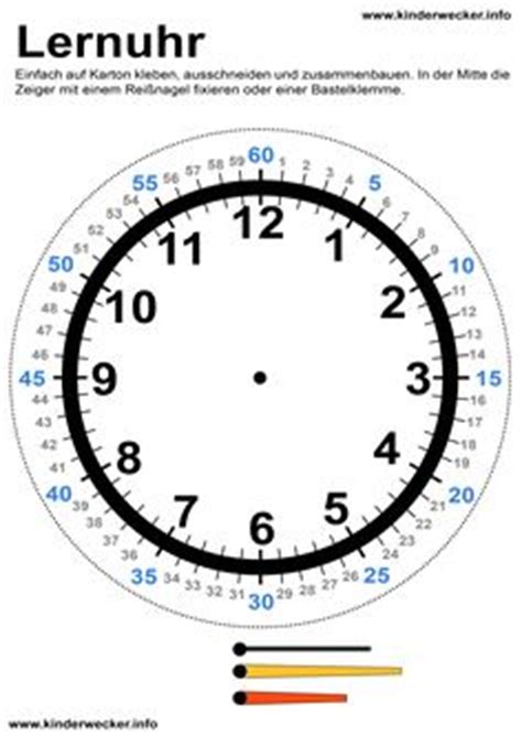 Uhrzeit lernen zwei günstige ikea hacks für kinder mit kostenloser. kartondan saat yapımı için hazır karton saat şablonu | 1 ...