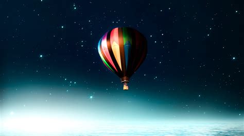 Hot Air Balloon Illustration 4k Wallpaperhd Artist Wallpapers4k