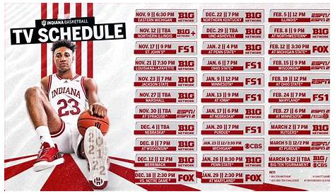 IU men’s basketball releases television designations and tip times for