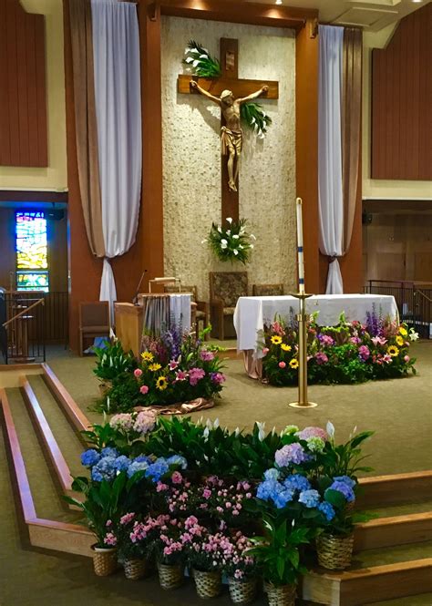Holy Spirit Catholic Church Easter 2016 Church Flower Arrang