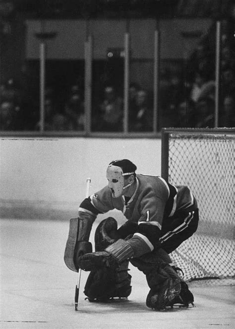 Canadian Jacques Plante Wearing Mask To Protect Face From Injuries