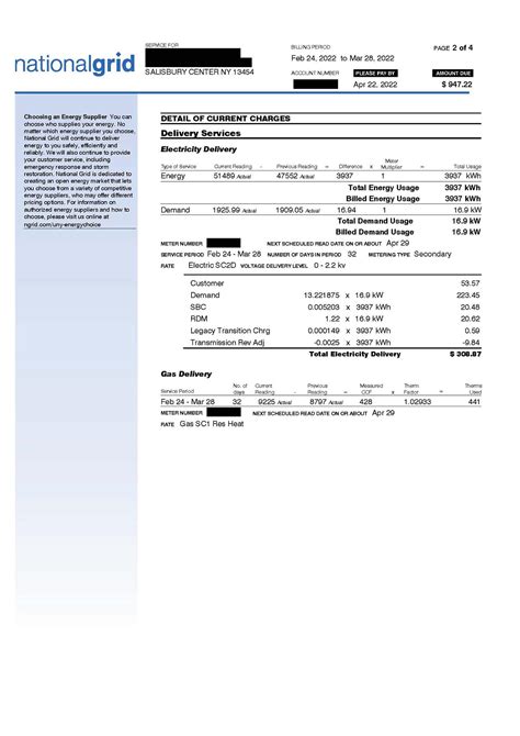 Understanding Our Bills & Charges | National Grid