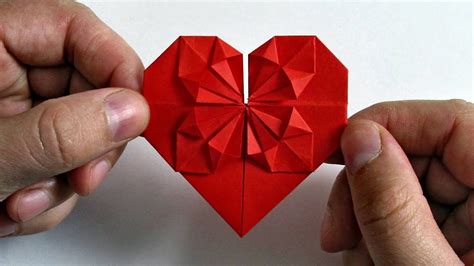 How To Make A Paper Heart 💗 Easy Origami Heart Folding Instructions Youtube