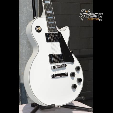 Les Paul Custom In Alpine White With Nickel Hardware Guitar Guitar