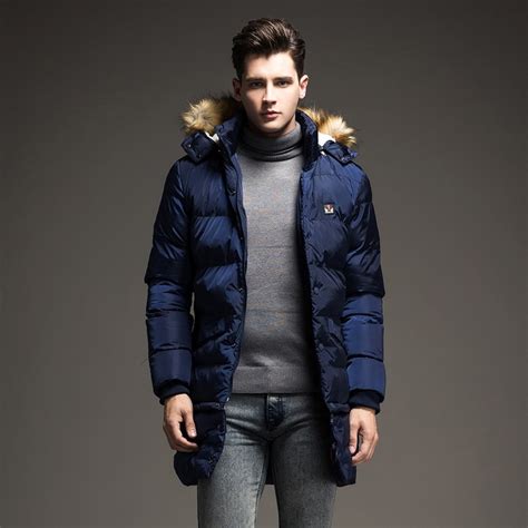 Thick Warm Men Parkas Winter Cotton Jacket Men Windbreak Fur Collar