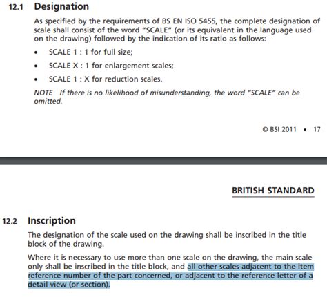 Technical Drawing Is There Anything In Bs 8888 Regarding The Scale Of