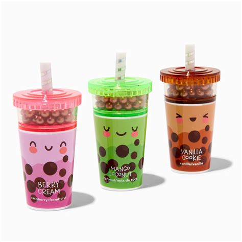 This Sweet Boba Tea Lip Balm Set Comes With 3 Flavors That Will Leave