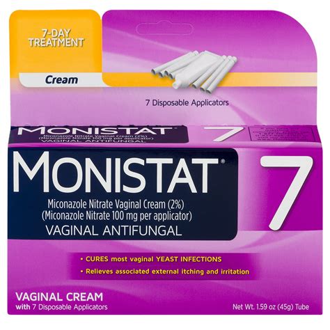 Monistat 7 Dose Yeast Infection Treatment 7 Disposable Applicators And 1