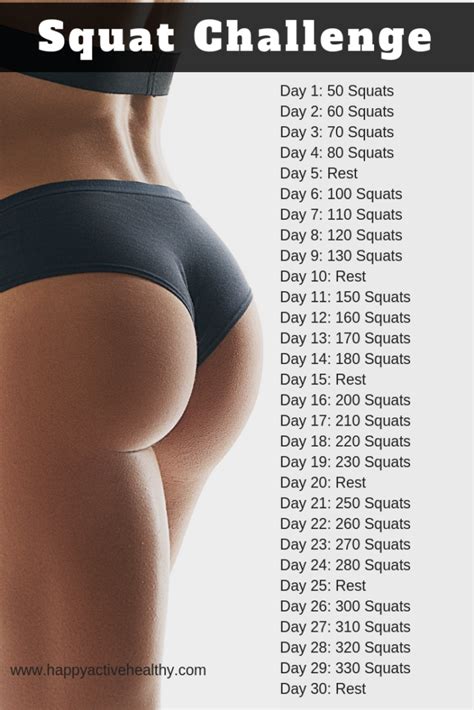 Bubble Butt Workouts Booty Squat Challenge Noom Blog Weight