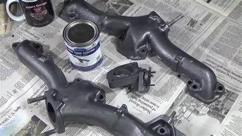 Exhaust Manifold Coating With Eastwood High Temp Coating Youtube