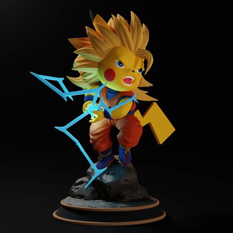 Pikachu Cosplay Goku D Model D Printable Cgtrader My XXX Hot Girl