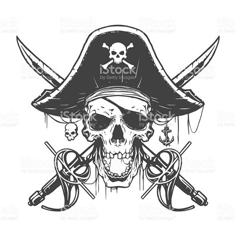 Pirate Skull Template
