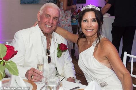 Ric Flair 69 And Wendy Barlow 58 Wedding Pictured The Couple