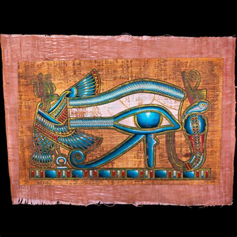 20 X 35 Eye Of Horus Egyptian Vintage Papyrus Hand Etsy