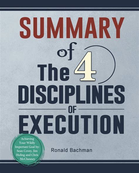 Buy Summary Of The 4 Disciplines Of Execution Achieving Your Wildly
