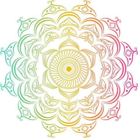 Línea De Colores Mandala Png Mandalas Linea De Colores Diseño De