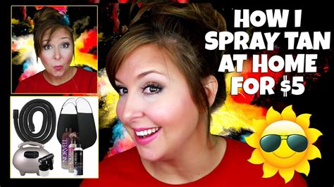 How To Spray Tan At Home For 5 Diy Professional Spray Tan Youtube