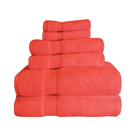 2 Piece Bath Towel Set Absorbent Zero Twist Cotton 10 Colors