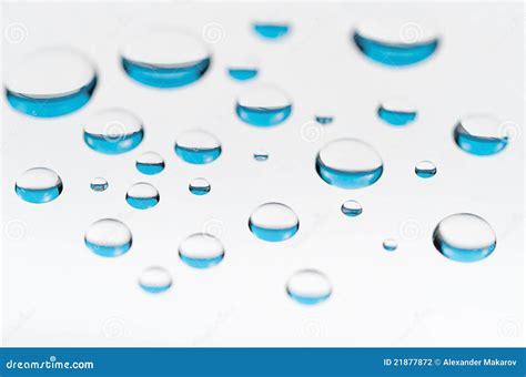 Water Droplets On A White Background Stock Photography Image 21877872