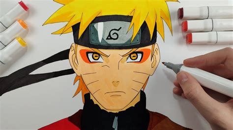 Drawing Uzumaki Naruto Sage Mode Naruto Shippuden Naruto Sketch