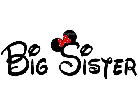 Minnie Mouse Big Sister Svg