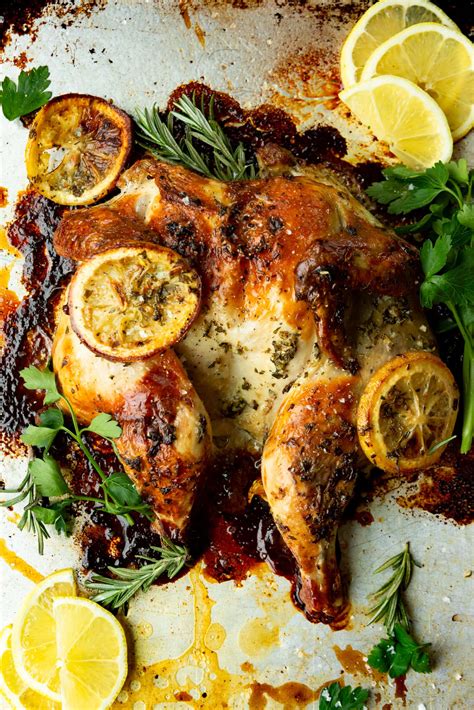 lemon herb spatchcock rooster recipe best cooking recipes