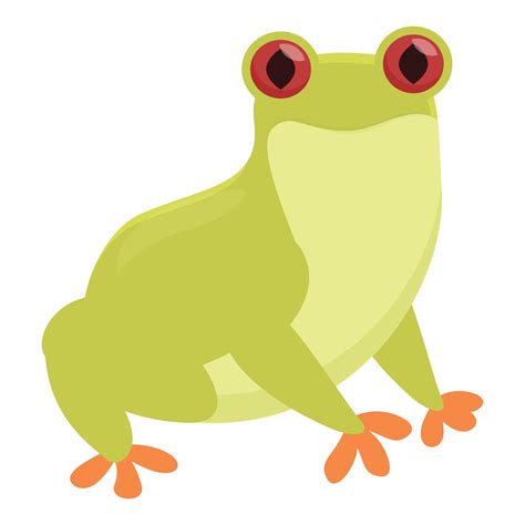 Red Eye Frog Icon Cartoon Vector Cute Toad 14348205 Vector Art At Vecteezy