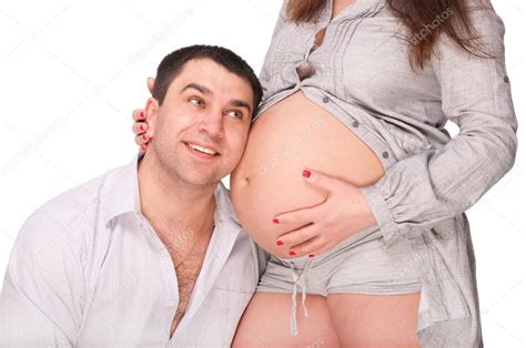 Mężczyzna I Kobieta W Ciąży — Zdjęcie Stockowe © Badahos 30607069