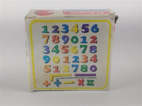Playskool Magnetic Numbers Plus Arithmetic Symbols 1980