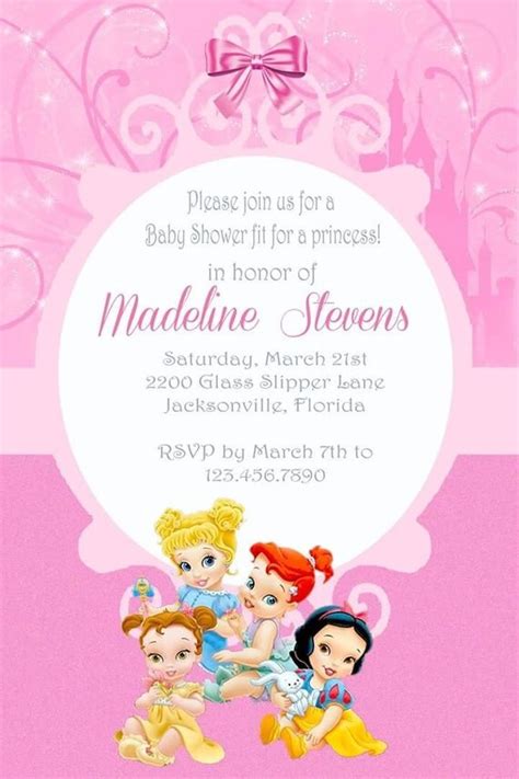 Disney Baby Shower Invitations Printable