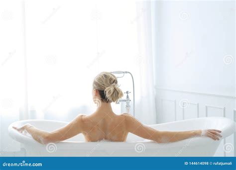 Woman In A Bathtub Stock Photo Image Of Sensuality 144614098
