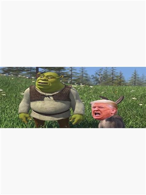 Trump X Shrek Poster By Paluto2707 Redbubble