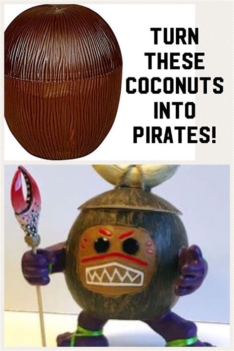 Use These Coconut Cups To Make Coconut Pirates For Our Moana Party