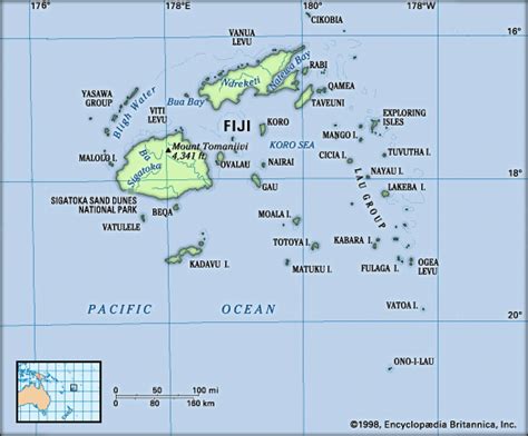Maps Fiji