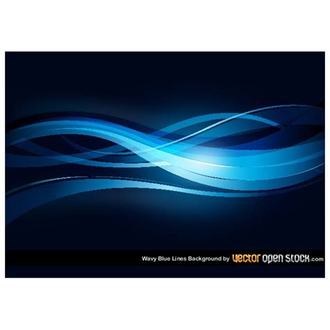Wavy Blue Lines Abstract Background Royalty Free Stock Svg Vector And