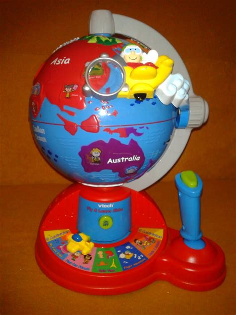 Pu3 Store ~sold Item~ Vtech Fly And Learn Globe Educational Toy Red