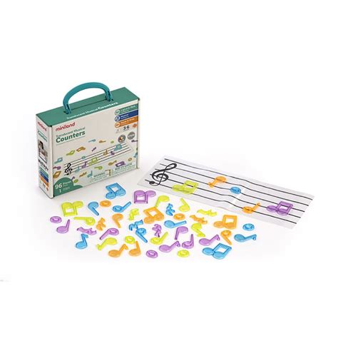 Set De Notas Translucent Musical Counters Miniland Es