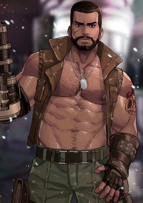 CG Art Maorenc 毛毛人 Patreon April Final Fantasy ファイナルファンタジー VII Barret Wallace バレット